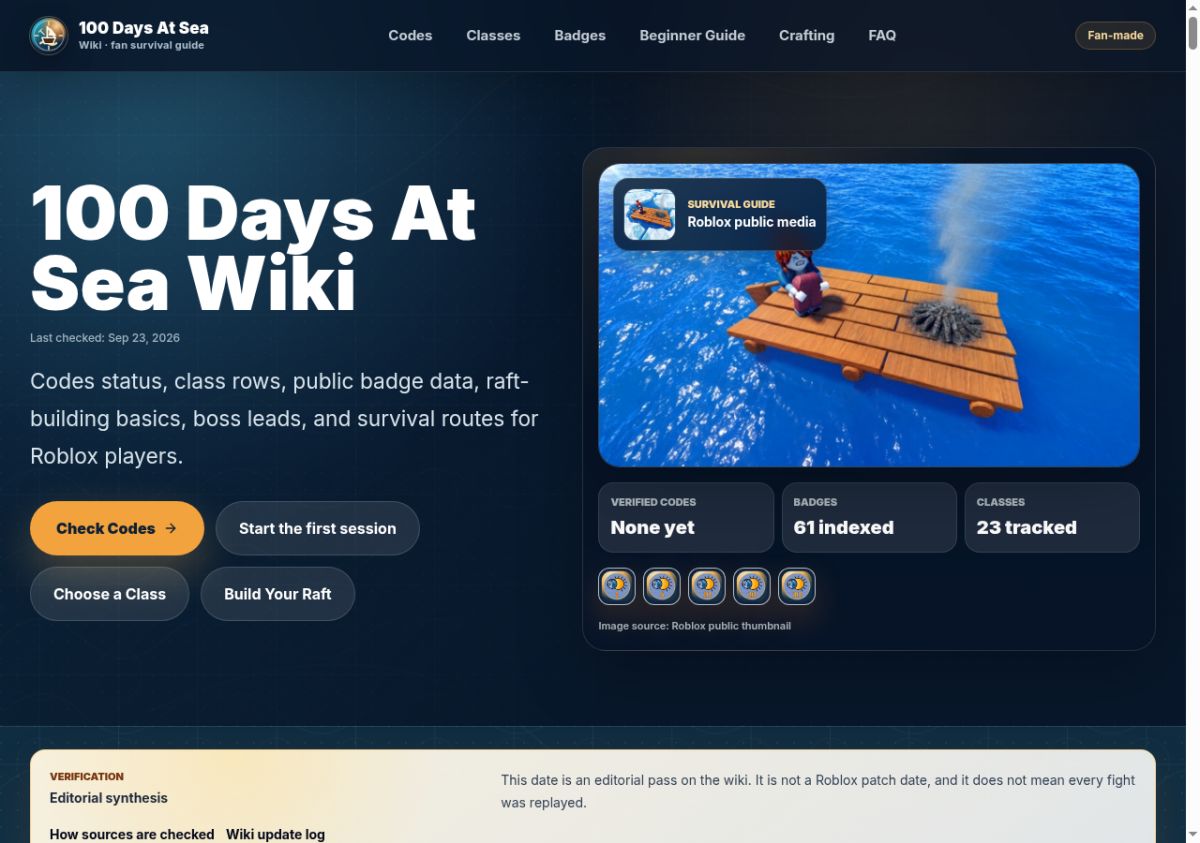 100 Days at Sea Wiki screenshot