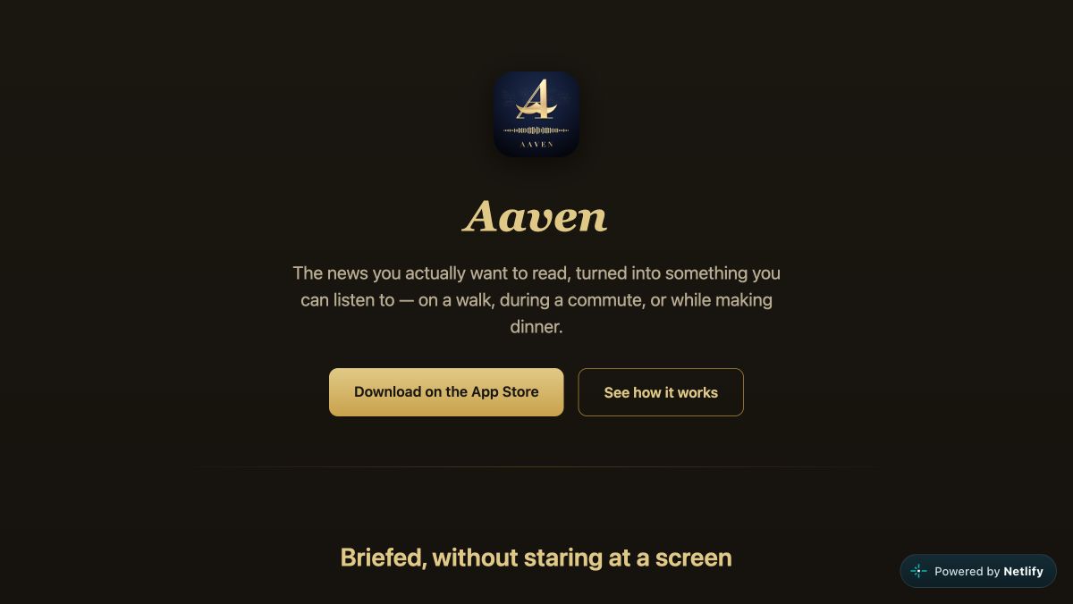 Aaven — News & Audio screenshot