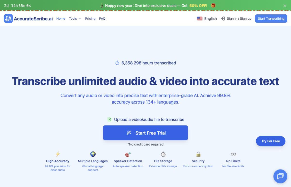 AccurateScribe.ai screenshot