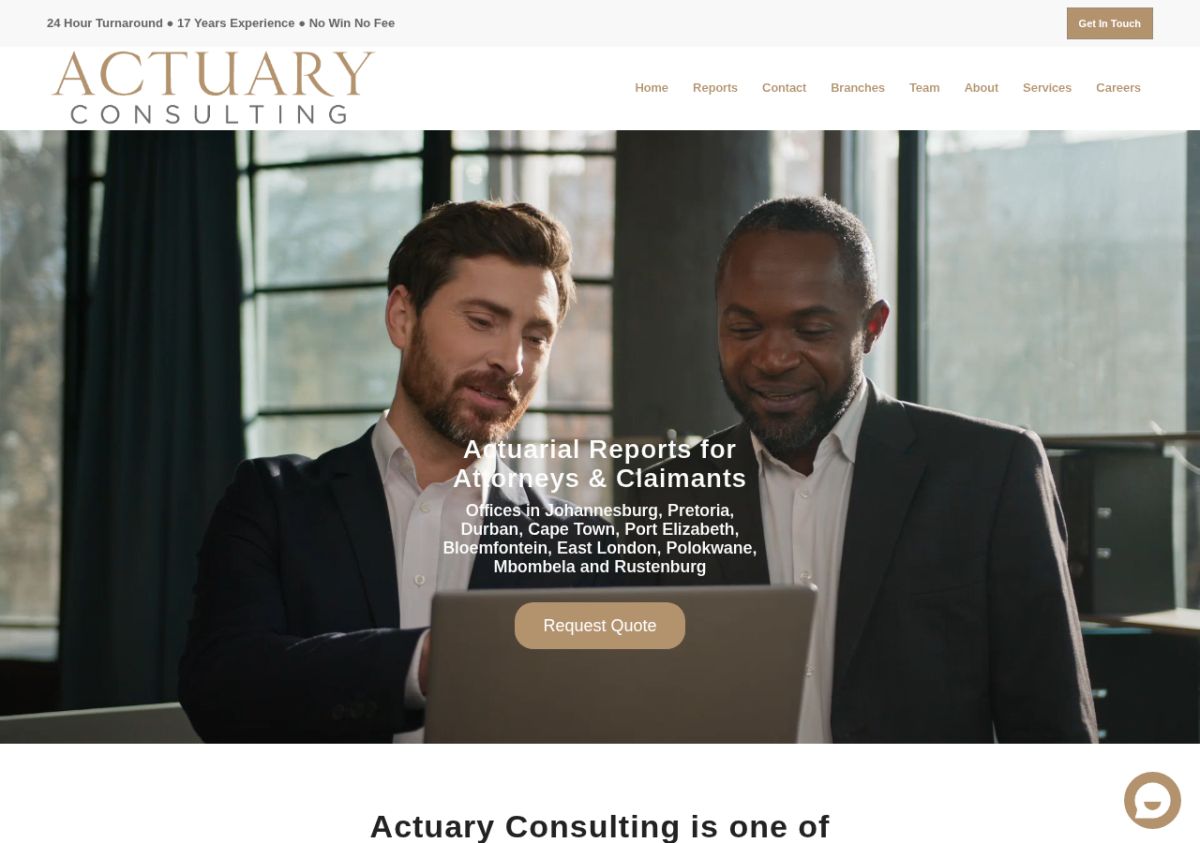 Actuary Consulting screenshot
