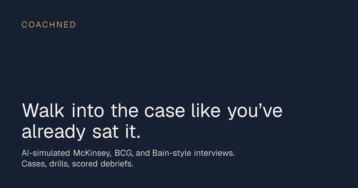 AI Consulting Interview Prep with Ned | CoachNed website screenshot