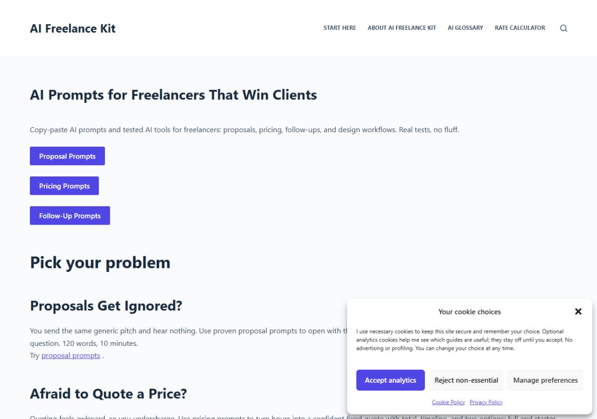 AI Freelance Kit screenshot