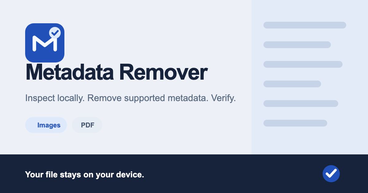 AI Metadata Remover screenshot