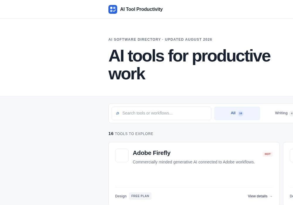 AI Tool Productivity screenshot