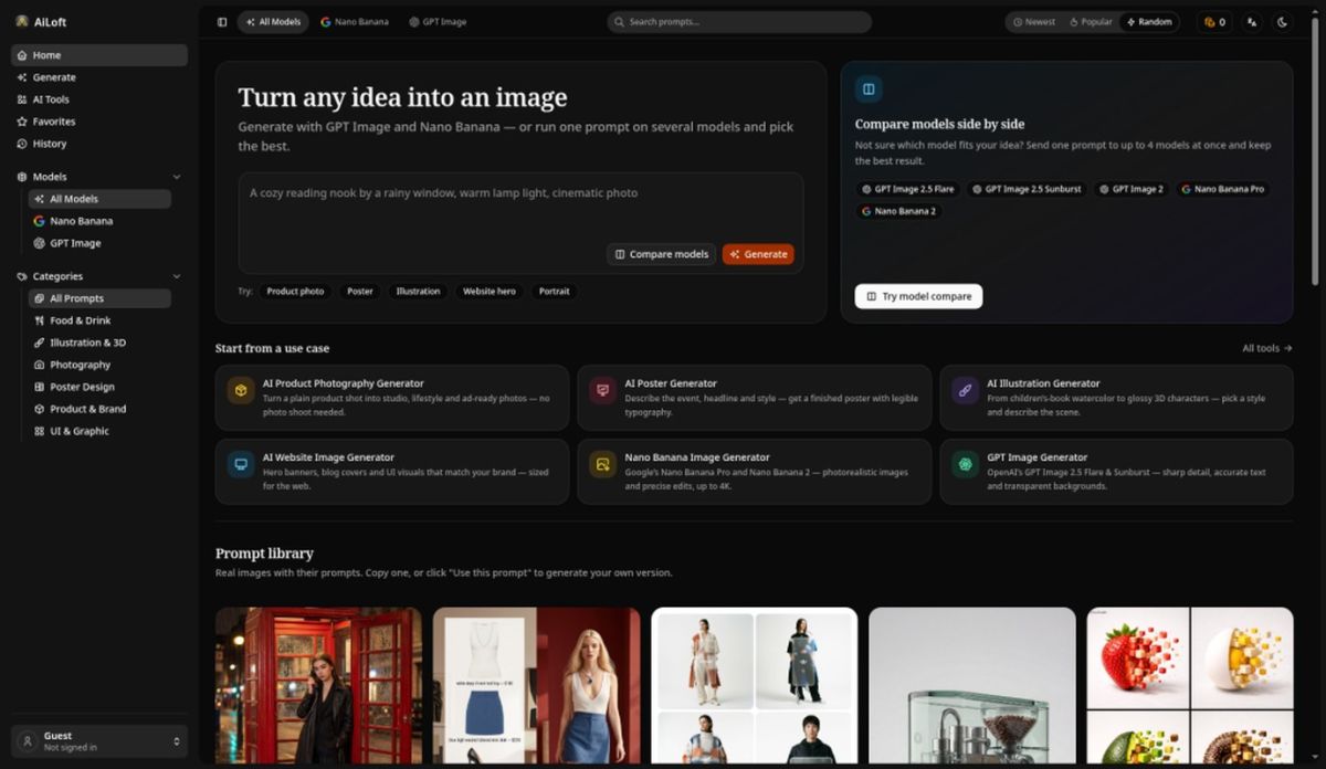 AiLoft website screenshot