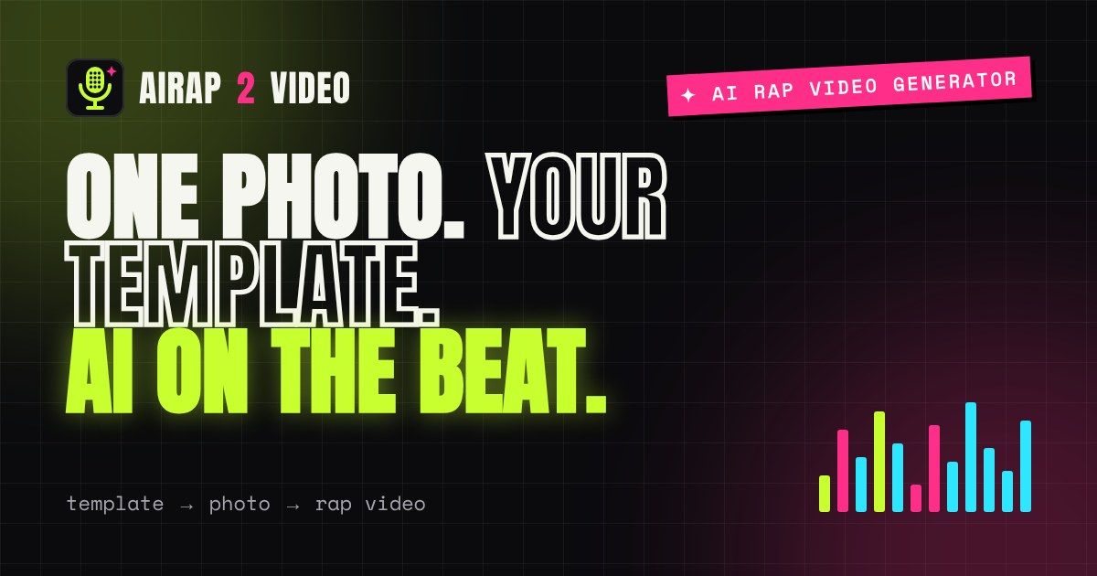 AIRap2Video website screenshot