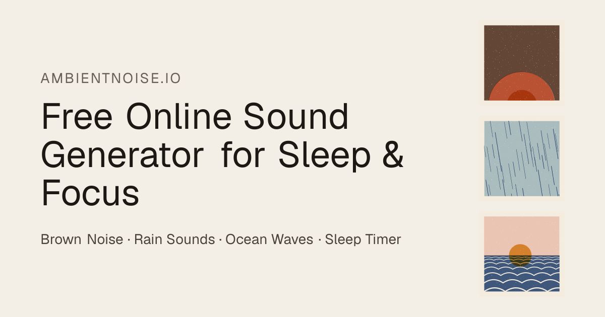 Ambient Noise website screenshot
