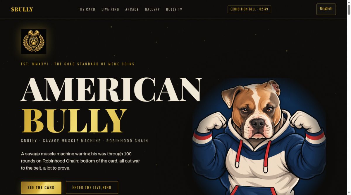 American Bully website screenshot