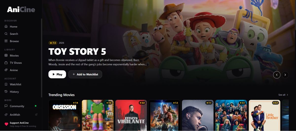 AniCine – Watch Free Movies, TV Shows & Anime Online HD screenshot