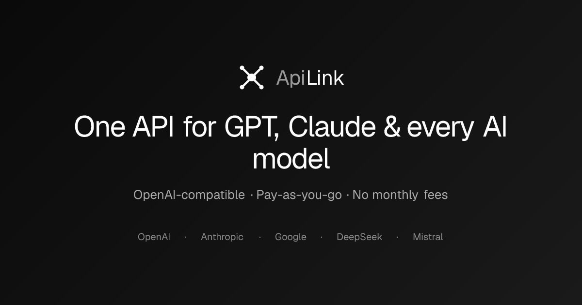 ApiLink website screenshot