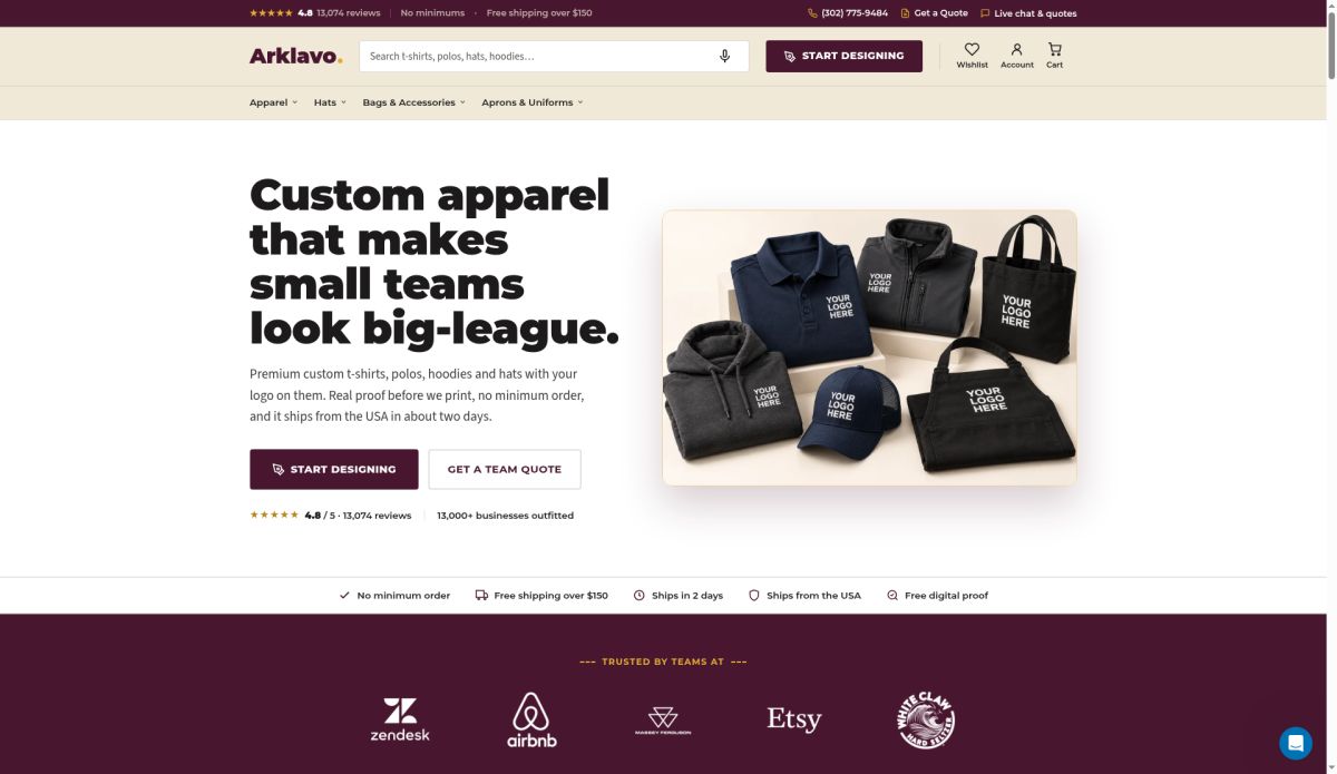 Arklavo website screenshot