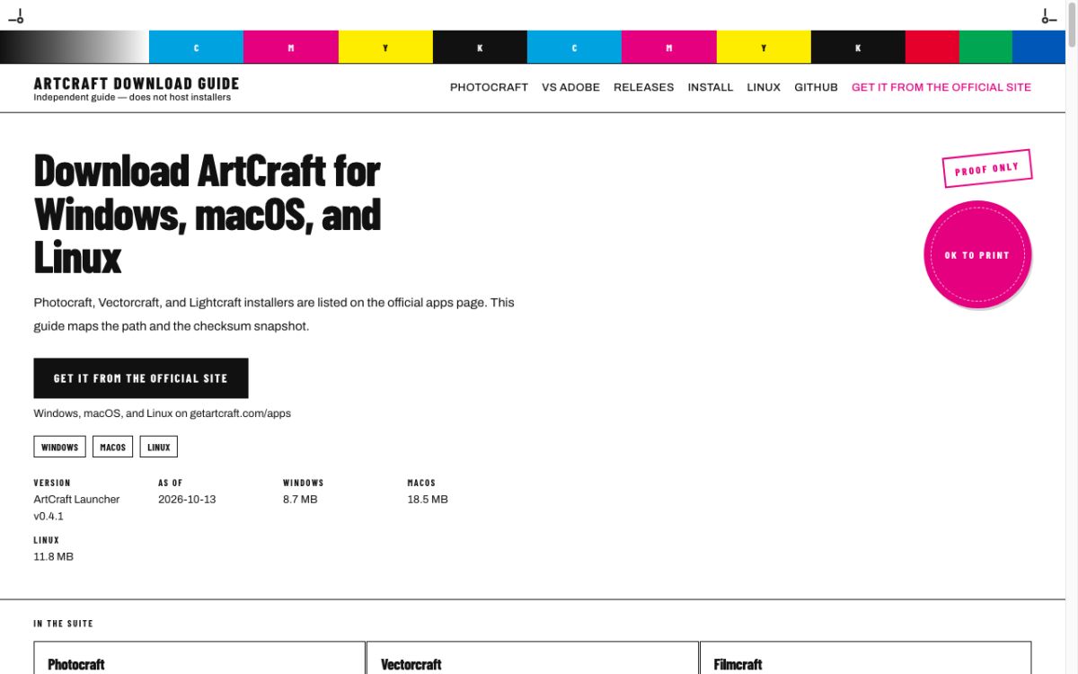 ArtCraft Download Guide screenshot