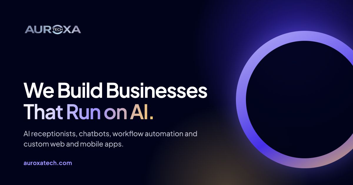 Auroxa Tech website screenshot