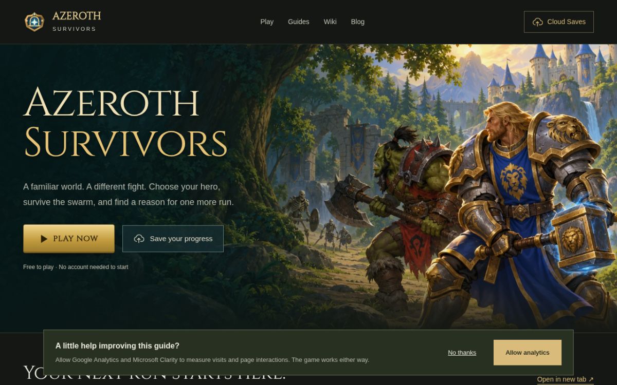 Azeroth Survivors Guide & Wiki screenshot