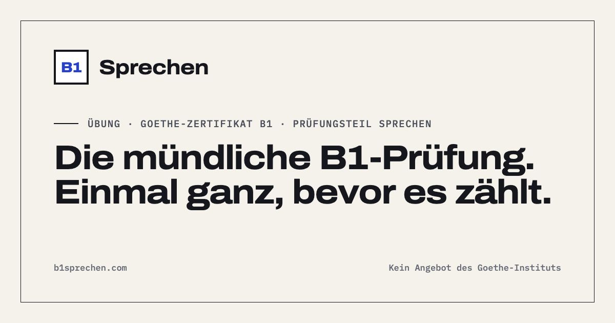 B1 Sprechen screenshot