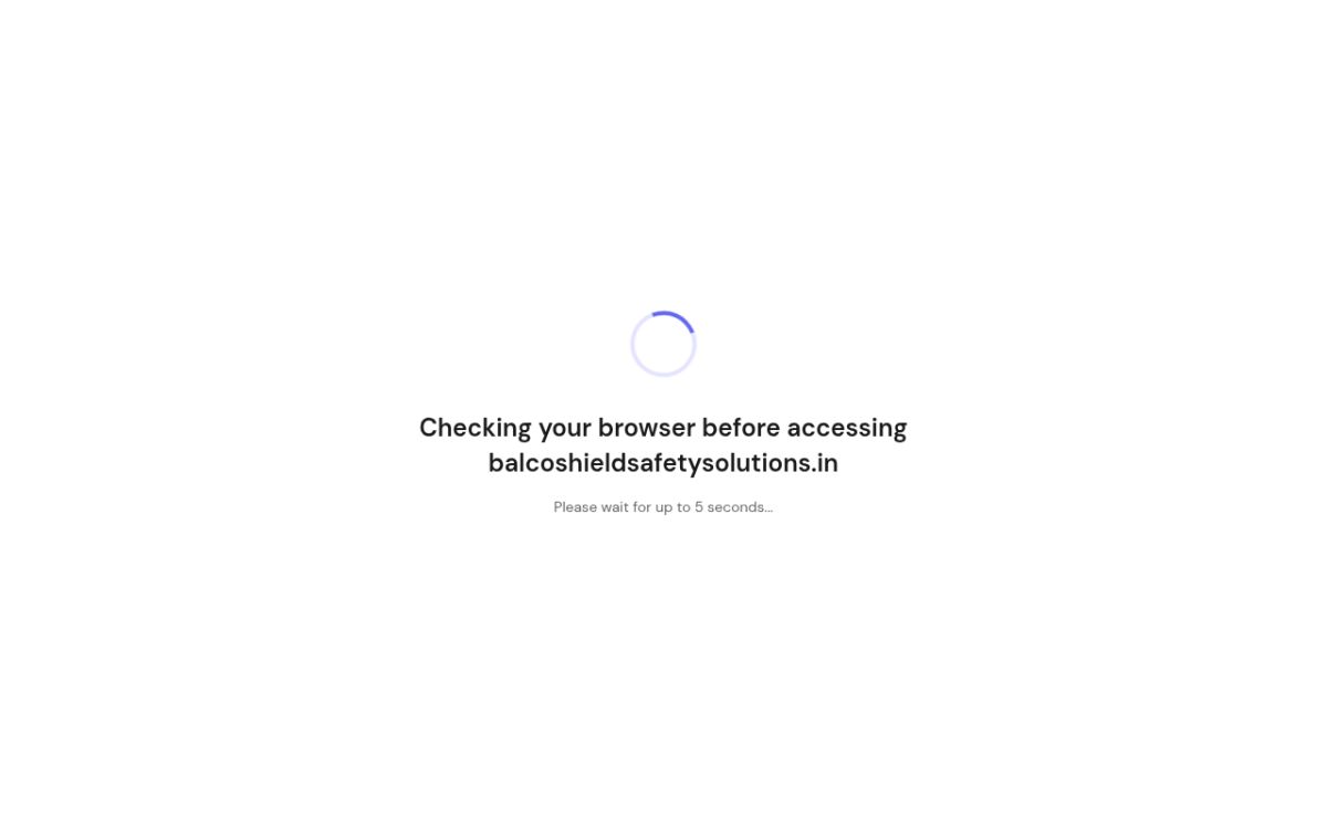 BalcoShield Safety Solutions website screenshot