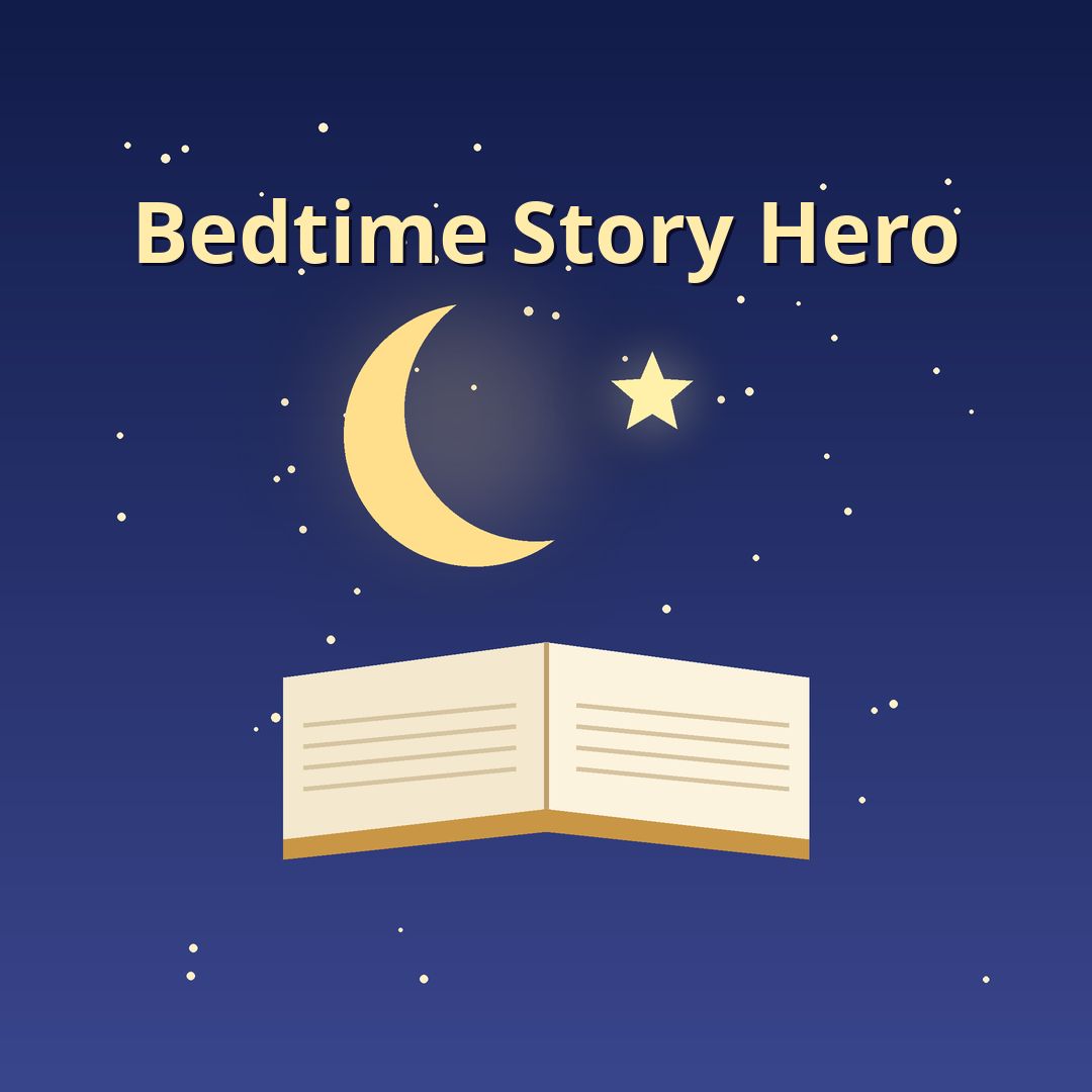 Bedtime Story Hero website screenshot
