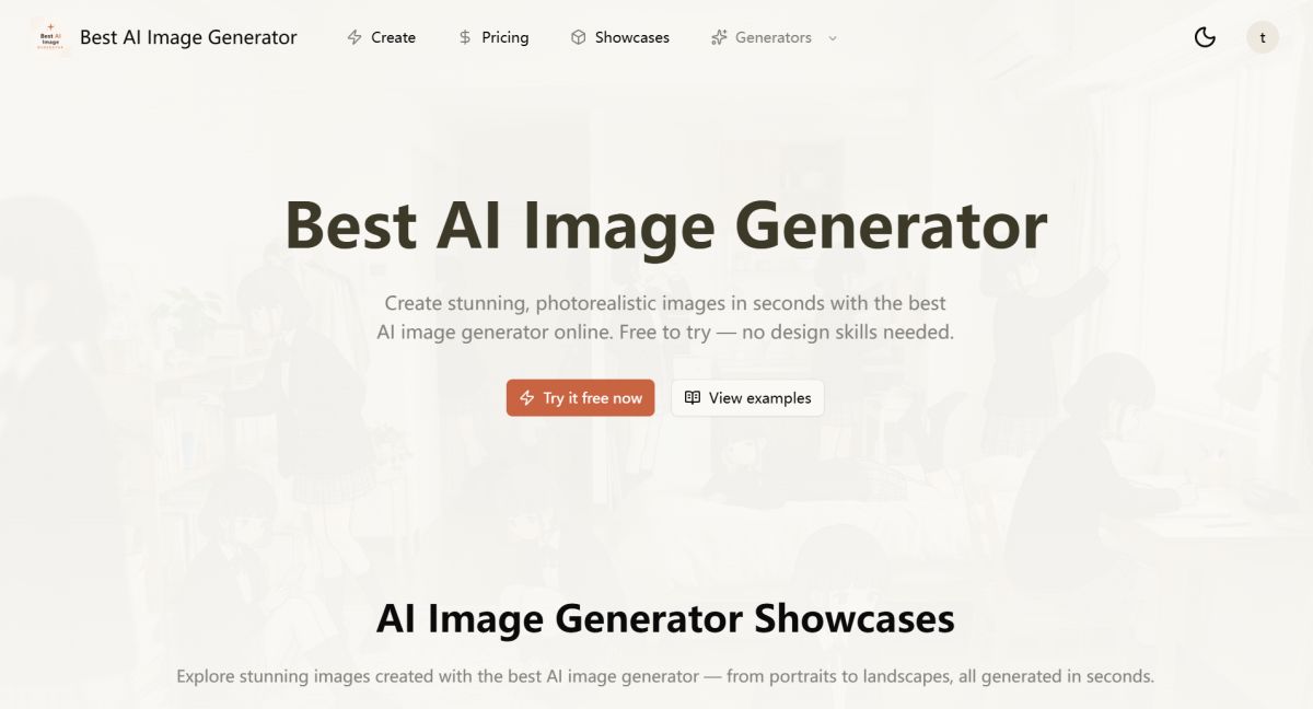 Best AI Image Generator screenshot