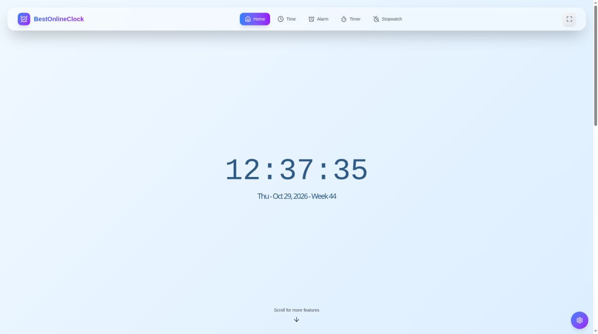Best Online Clock screenshot