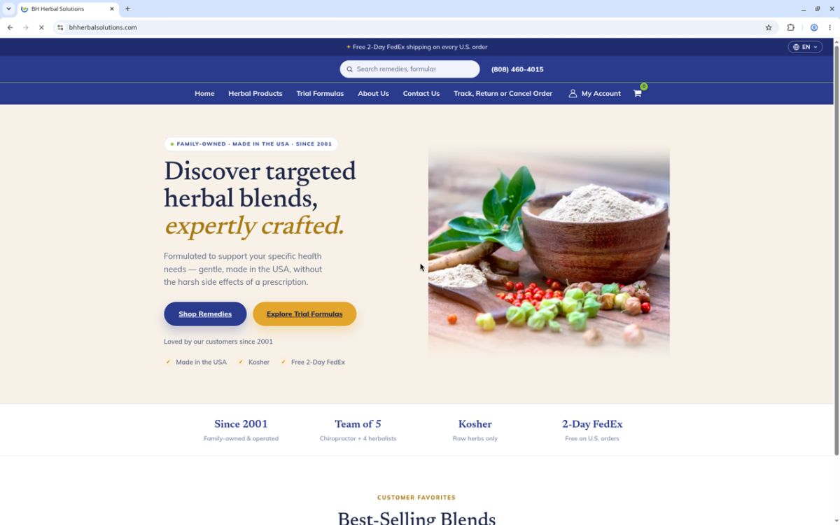 BH Herbal Solutions screenshot