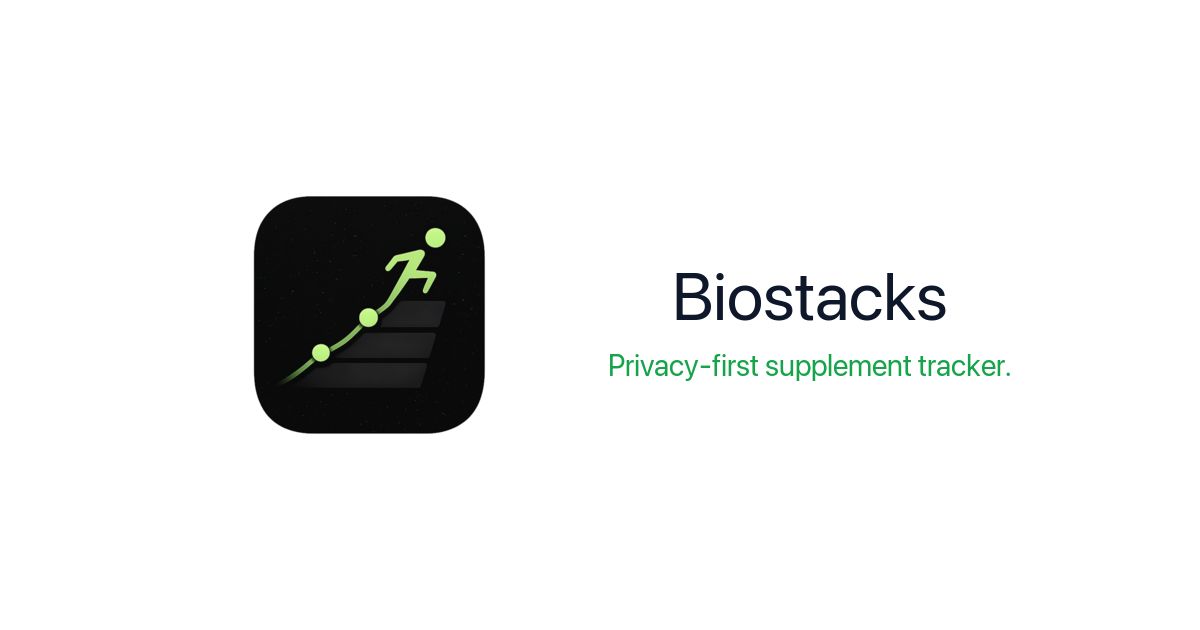 Biostacks: Supplement Tracker screenshot