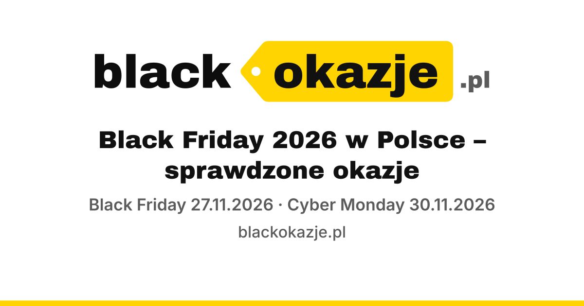 BlackOkazje – Black Friday 2026 deals in Poland website screenshot