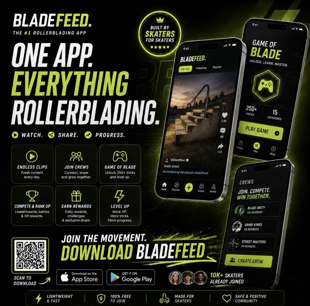 BladeFeed – The Home of Rollerblading website screenshot