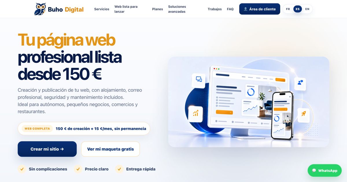 Buho Digital website screenshot