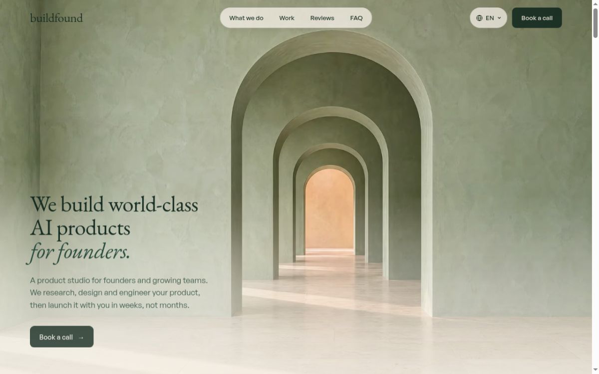 BuildFound website screenshot