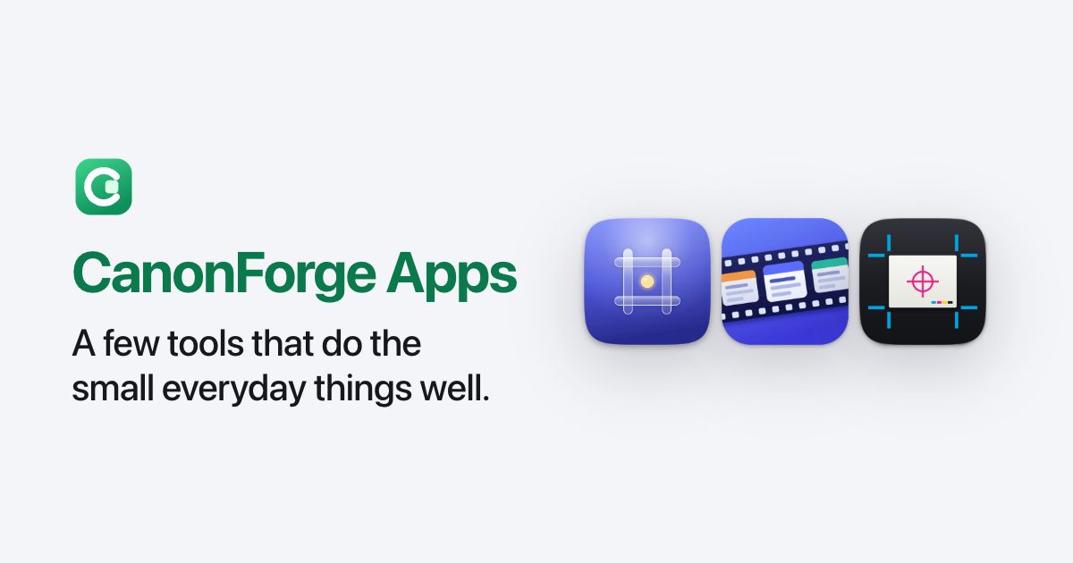 CanonForge Apps screenshot