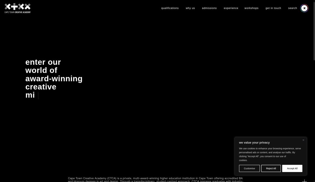 Cape Town Creative Academy (CTCA) screenshot