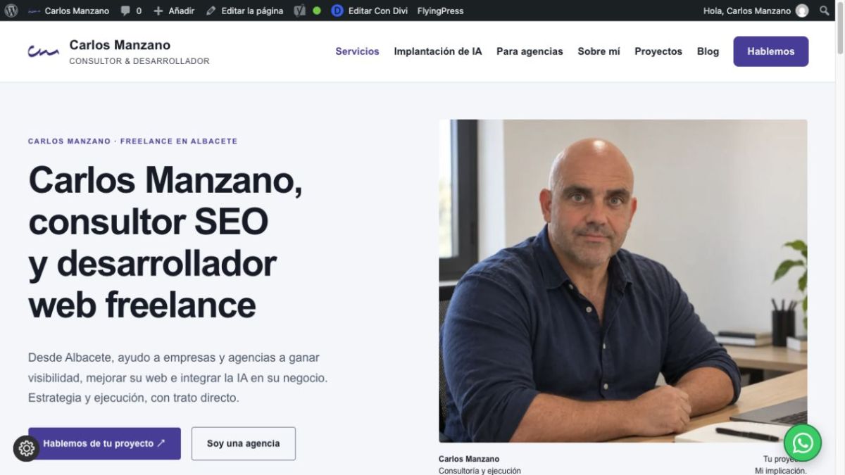 Carlos Manzano Sánchez website screenshot