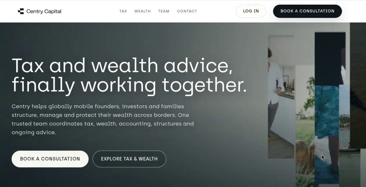 Centry Capital website screenshot