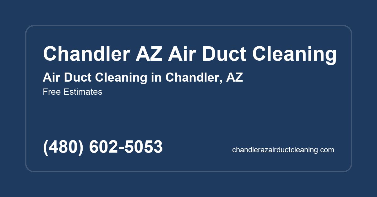Chandler AZ Air Duct Cleaning website screenshot