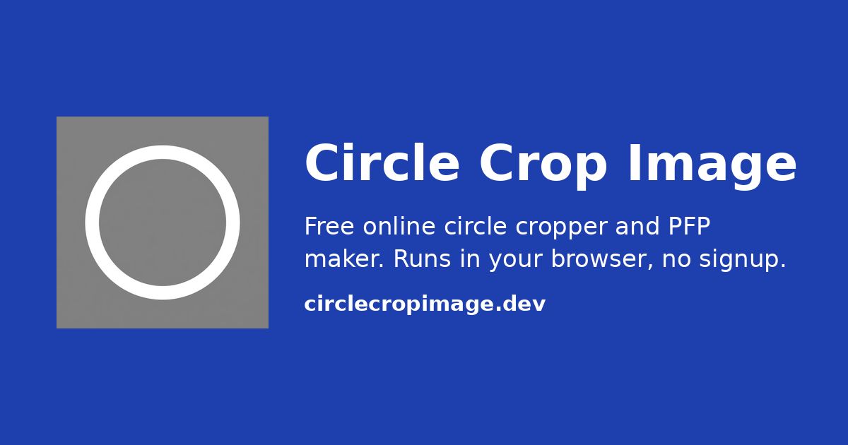 Circle Crop Image screenshot