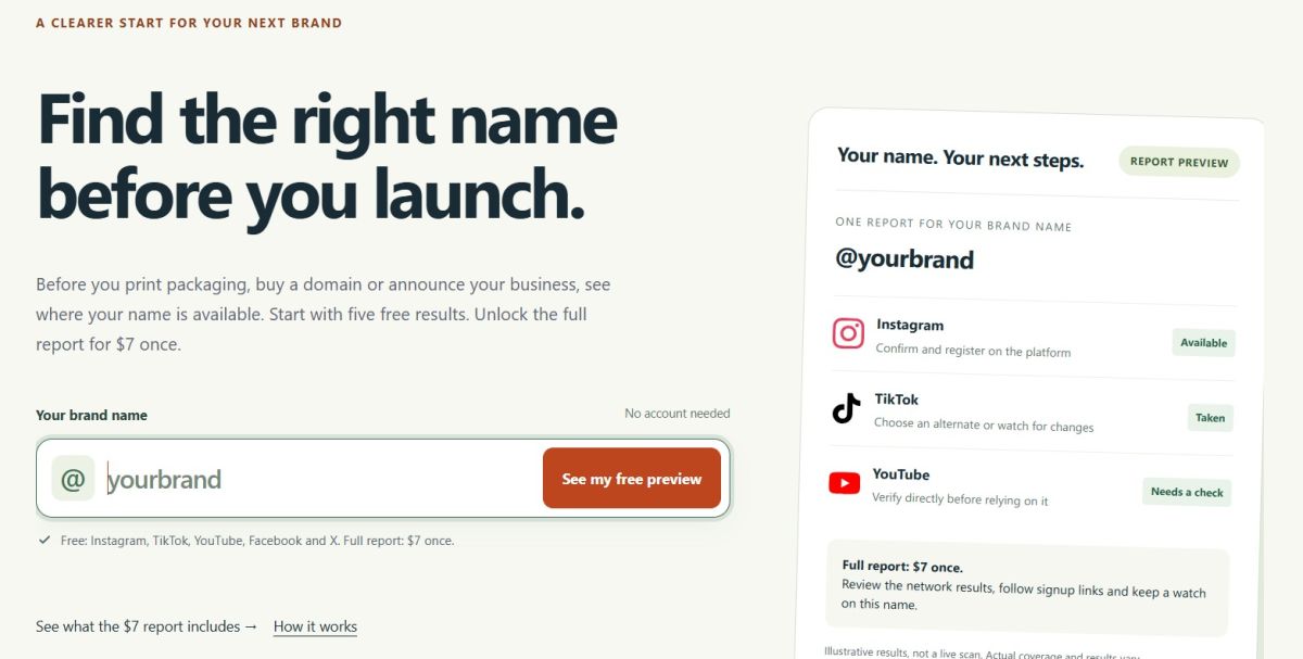 Claimbrand screenshot