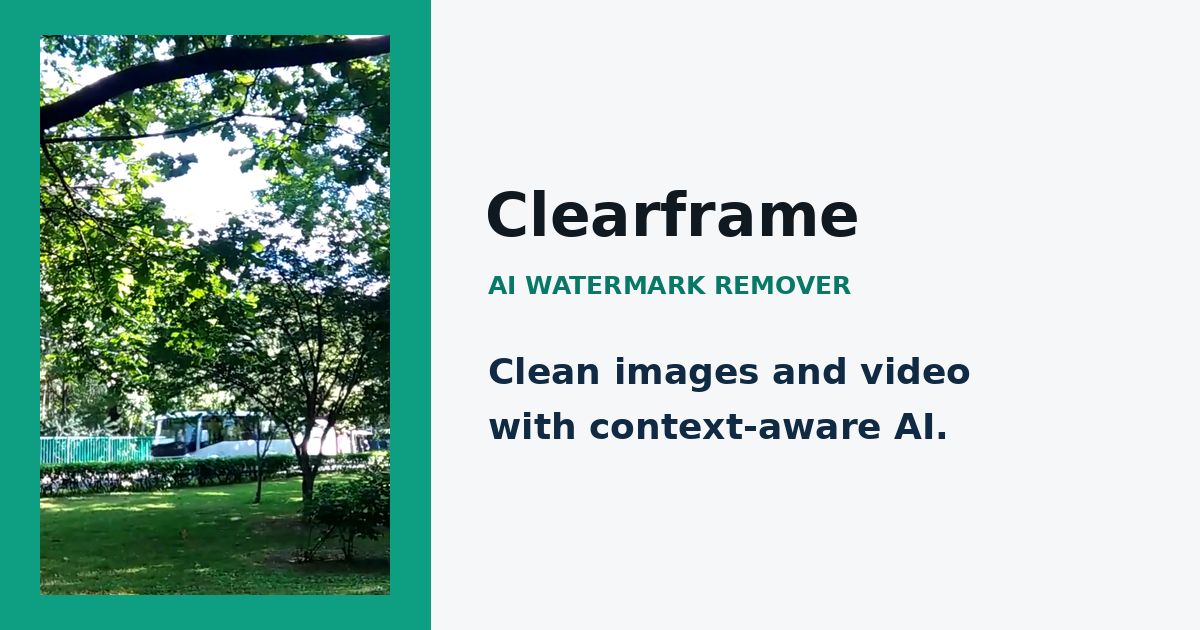 Clearframe screenshot