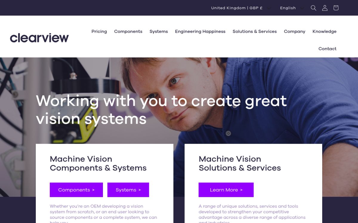Clearview website screenshot
