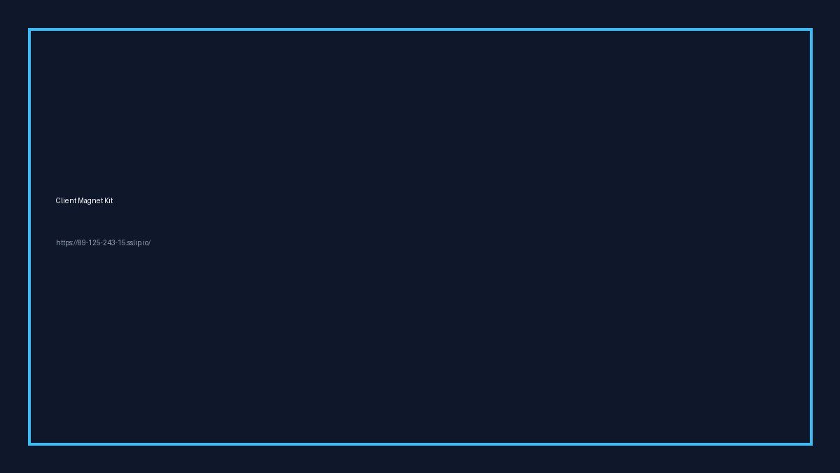 Client Magnet Kit website screenshot