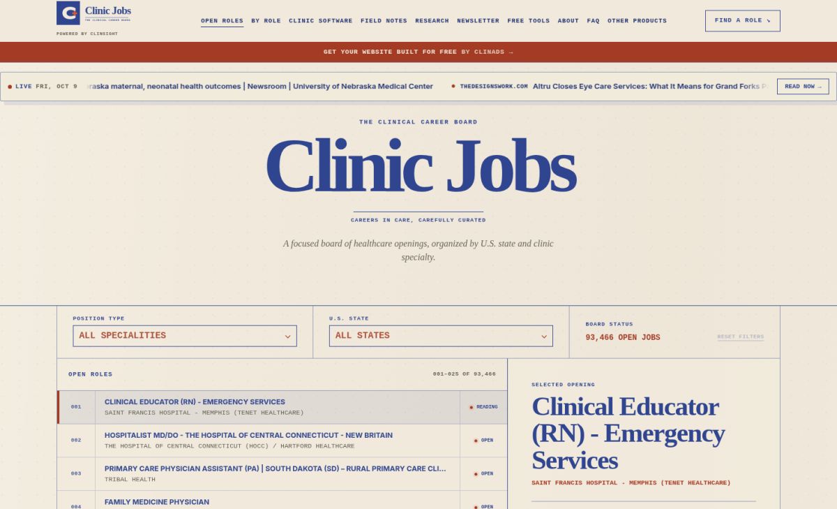 Clinic Jobs screenshot