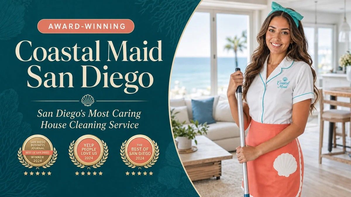 Coastal Maid San Diego Cleaning Services website screenshot