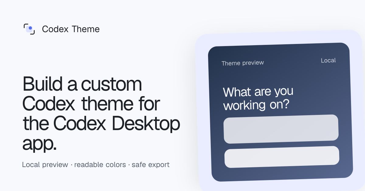 CodexTheme Tools screenshot
