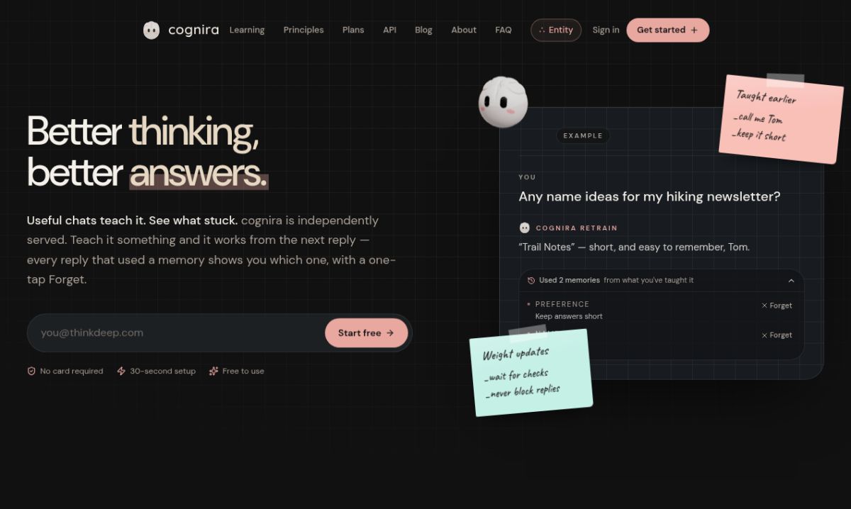 Cognira website screenshot