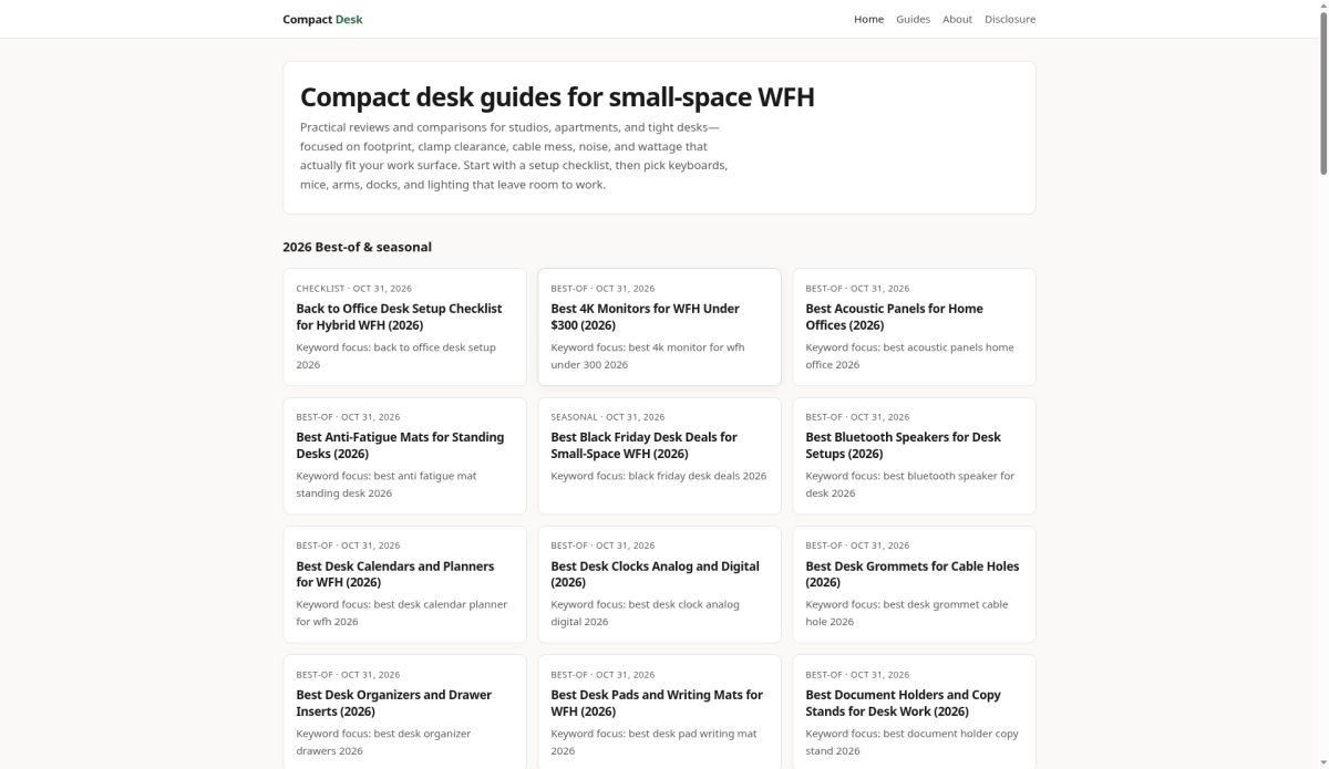 Compact Desk screenshot