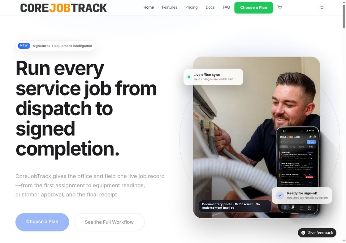 CoreJobTrack screenshot