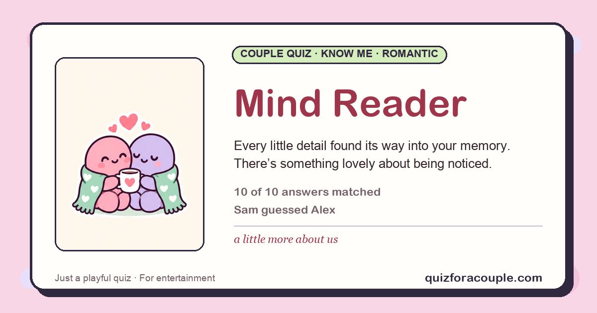 Couple Quiz screenshot