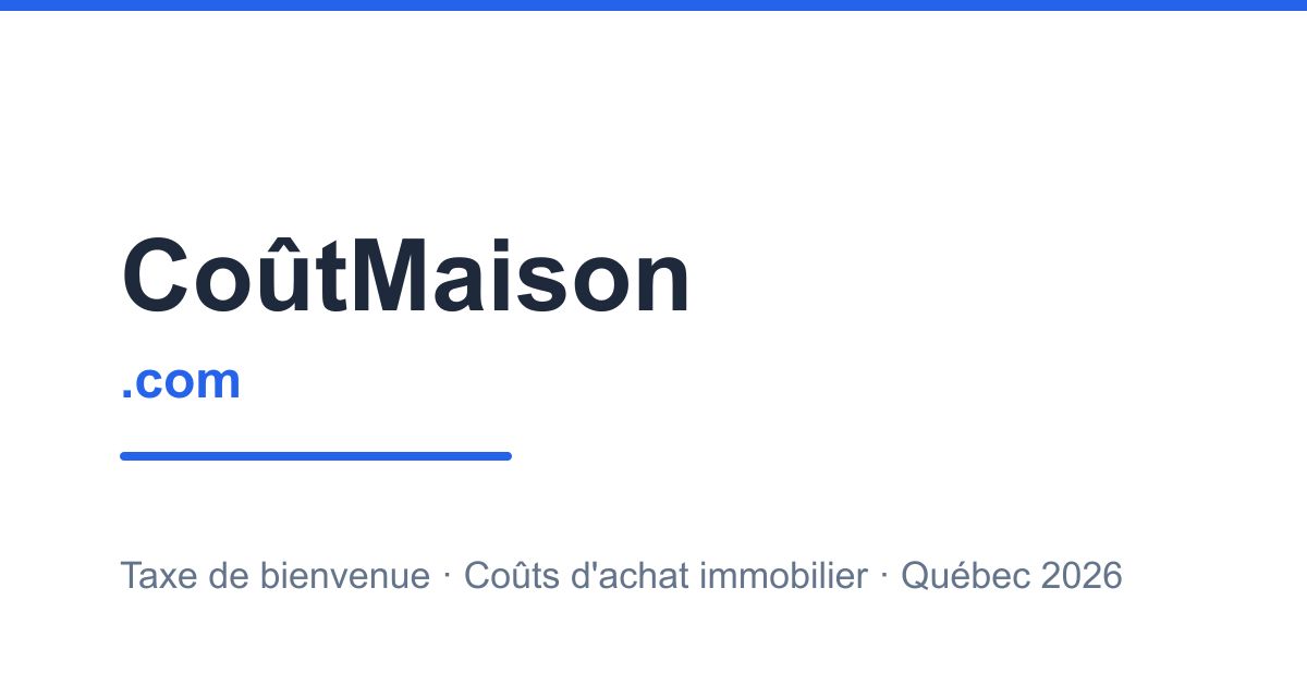 CoûtMaison website screenshot