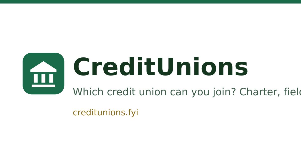 CreditUnions website screenshot