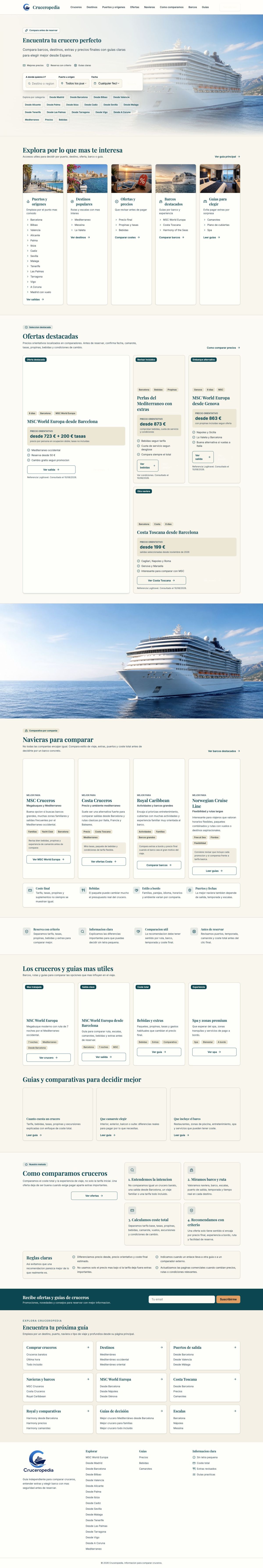 Cruceropedia | Compara cruceros, barcos y ofertas screenshot