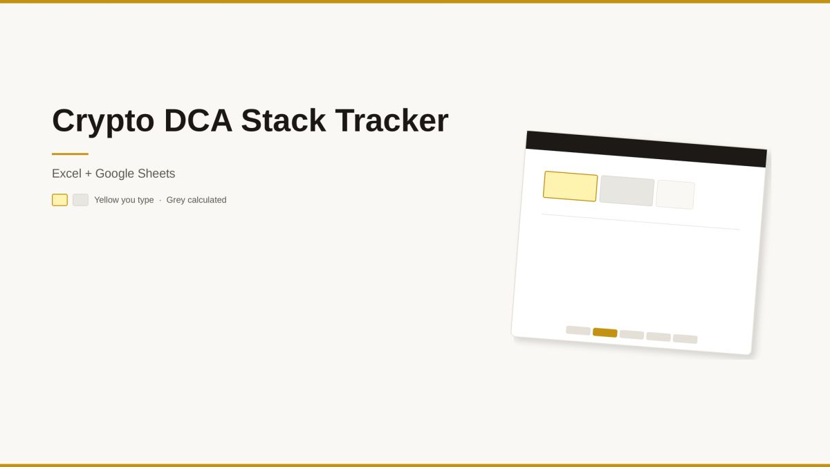 Crypto DCA Stack Tracker screenshot